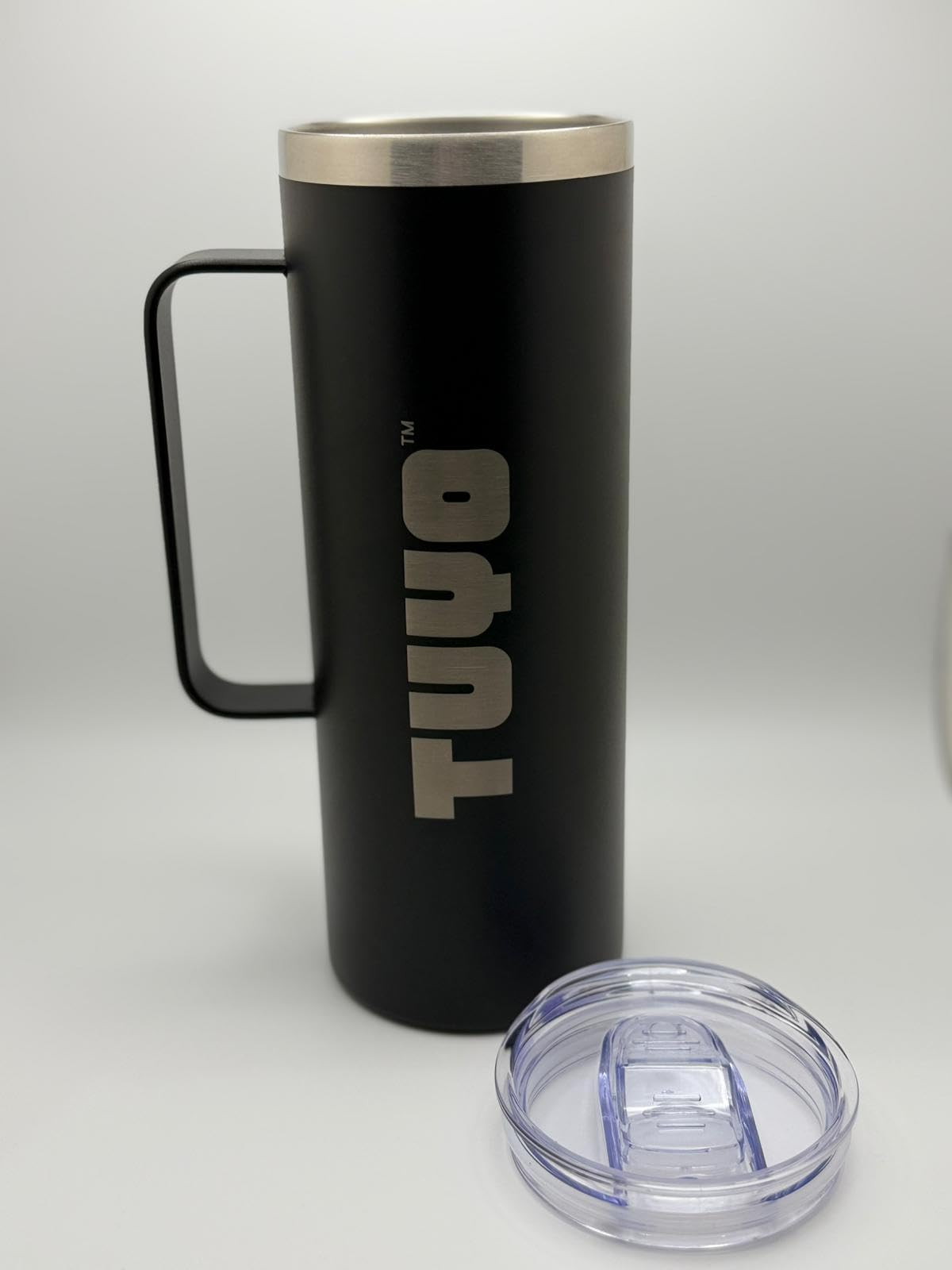 Stainless Steel Travel Mug & Reusable Tote Bag Bundle  (Black, 20 oz)