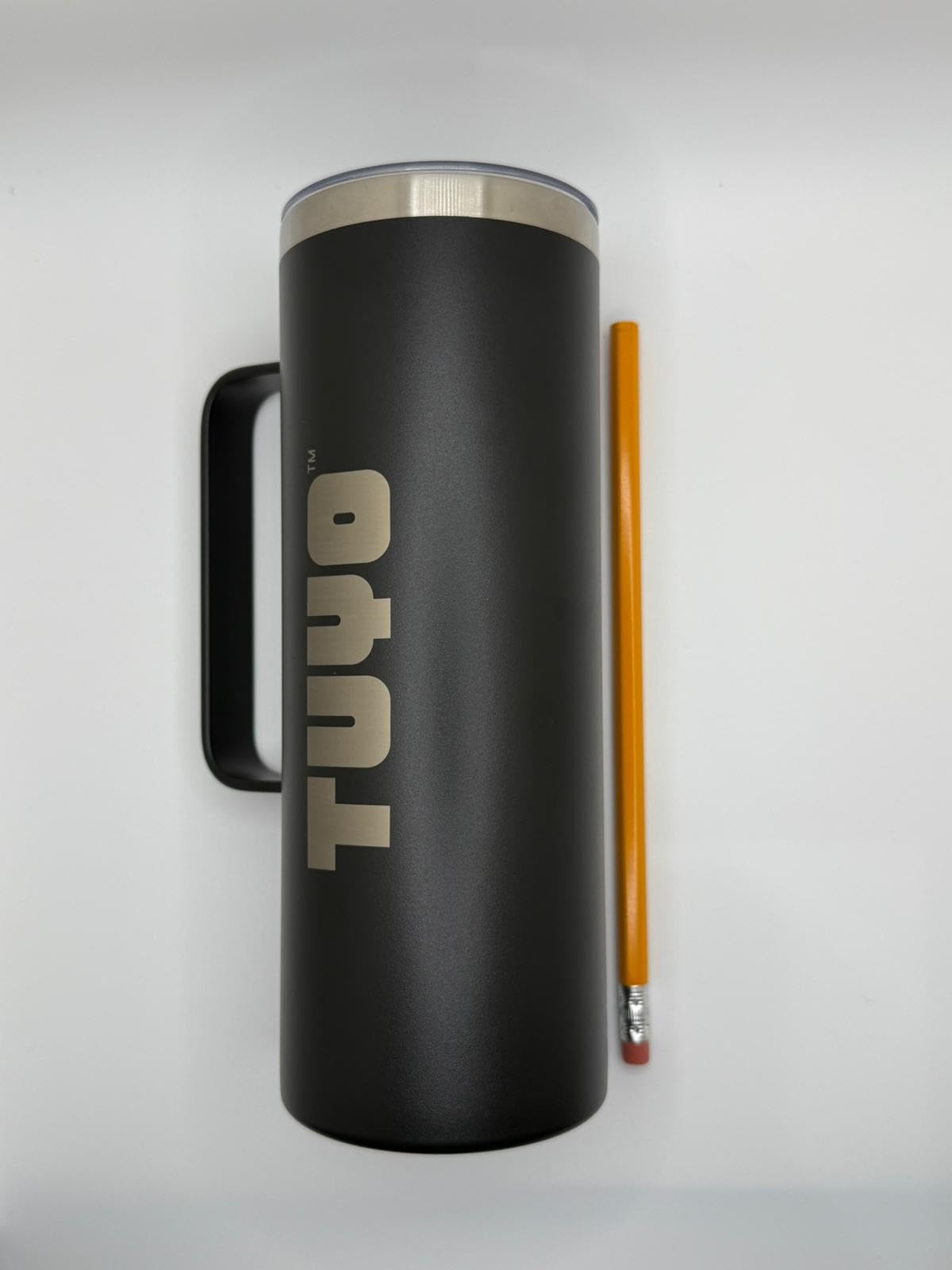 Stainless Steel Travel Mug & Reusable Tote Bag Bundle  (Black, 20 oz)